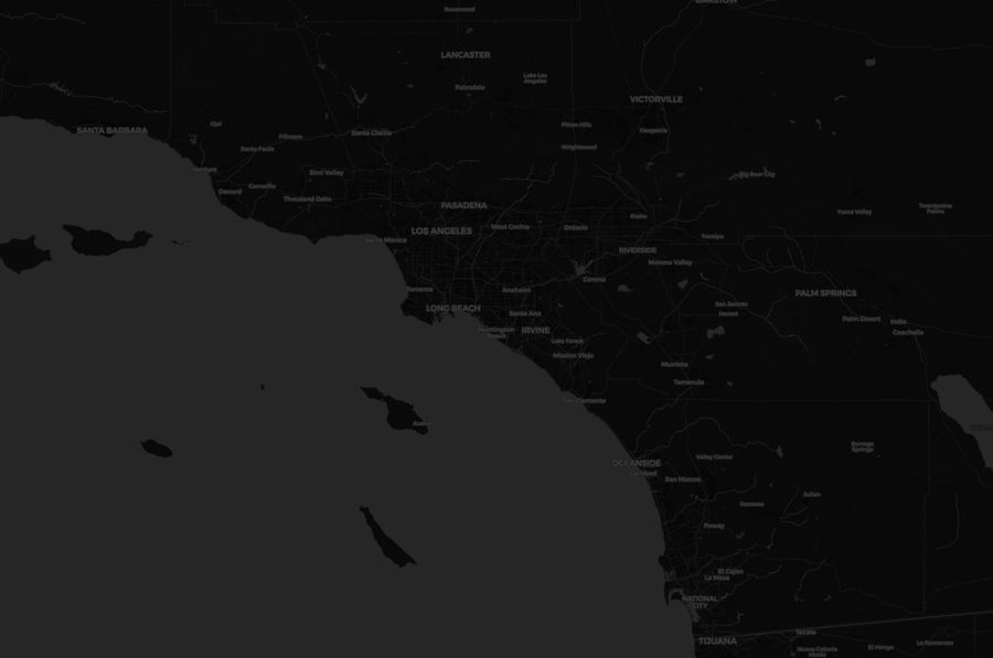 Southern California coverage map